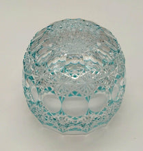 将图片加载到图库查看器,江戸切子 青山弥生 ぐい呑 ソーダ ブルー