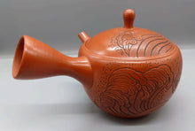 画像をギャラリービューアに読み込む, 常滑焼 玉龍 12号清月彫吉祥波急須