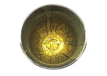 画像をギャラリービューアに読み込む, ガラス黒薩摩 宮澤裕明 桜島灰銀箔金彩ワイングラス