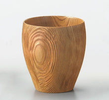 画像をギャラリービューアに読み込む, 屋久杉 三代目原款亮 樹齢千年の年輪を触れて味わう浮造り盃