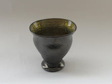 画像をギャラリービューアに読み込む, ガラス黒薩摩 宮澤裕明 桜島灰銀箔金彩フリーカップ