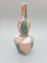 画像をギャラリービューアに読み込む, 京焼・清水焼 叶松谷 赤絵金襴手富貴八角徳利