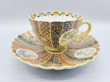 Load image into Gallery viewer, 京焼・清水焼 空女 華薩摩デミタスカップ&ソーサー