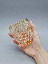 將圖片載入圖庫檢視器 江戸切子 鍋谷總 ロックグラス向日葵(黄)