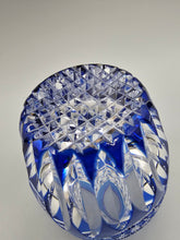將圖片載入圖庫檢視器 江戸切子 鍋谷總 ロックグラス向日葵(青)