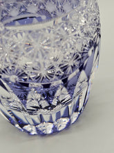 画像をギャラリービューアに読み込む, 江戸切子 鍋谷總 ロックグラス向日葵(紫)