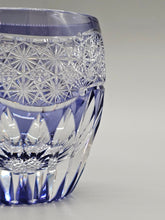 画像をギャラリービューアに読み込む, 江戸切子 鍋谷總 ロックグラス向日葵(紫)