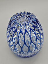 將圖片載入圖庫檢視器 江戸切子 鍋谷總 ロックグラス蓮華(青)