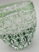 將圖片載入圖庫檢視器 江戸切子 鍋谷總 ロックグラス蓮華(緑)