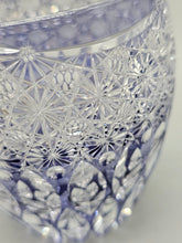 將圖片載入圖庫檢視器 江戸切子 鍋谷總 ロックグラス蓮華(紫)