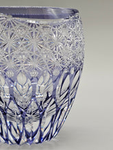 將圖片載入圖庫檢視器 江戸切子 鍋谷總 ロックグラス蓮華(紫)