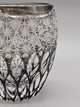 将图片加载到图库查看器,江戸切子 鍋谷總 ロックグラス蓮華(青墨)