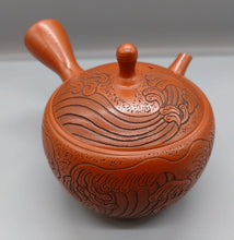 画像をギャラリービューアに読み込む, 常滑焼 玉龍 12号清月彫吉祥波急須