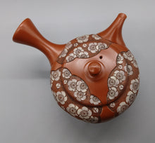 画像をギャラリービューアに読み込む, 常滑焼 舜園 朱泥丸六角白梅彫急須