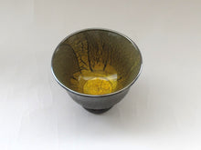 画像をギャラリービューアに読み込む, ガラス黒薩摩 宮澤裕明 桜島灰銀箔金彩盃