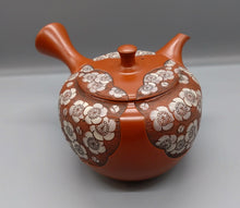 画像をギャラリービューアに読み込む, 常滑焼 舜園 朱泥丸六角白梅彫急須