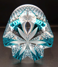 將圖片載入圖庫檢視器 江戸切子 青山弥生 ロックグラス 光雨 グリーン