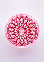 將圖片載入圖庫檢視器 江戸切子 鍋谷總 ロックグラス蓮華(金赤)