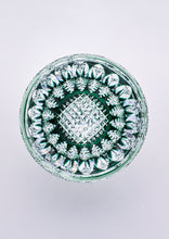 画像をギャラリービューアに読み込む, 江戸切子 鍋谷總 ロックグラス向日葵(緑)