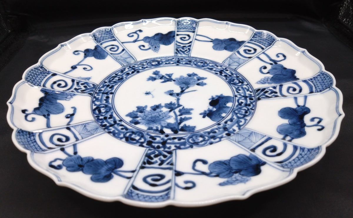 九谷焼 山本長左 宝珠唐草7.5号皿 – SEIKADO