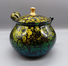 画像をギャラリービューアに読み込む, 常滑焼 昭龍 金とブルー珠型金摘天目急須
