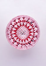 將圖片載入圖庫檢視器 江戸切子 鍋谷總 ロックグラス向日葵(金赤)