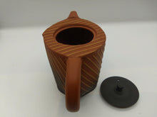 画像をギャラリービューアに読み込む, 常滑焼 舜園 作 朱窯変波線後手急須