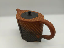 画像をギャラリービューアに読み込む, 常滑焼 舜園 作 朱窯変波線後手急須