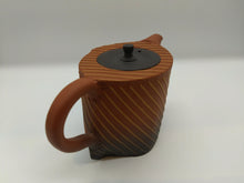 画像をギャラリービューアに読み込む, 常滑焼 舜園 作 朱窯変波線後手急須