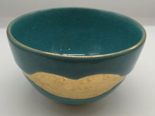 將圖片載入圖庫檢視器 京焼・清水焼 岡山高大 貫入金彩抹茶碗 ブルー