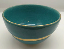 將圖片載入圖庫檢視器 京焼・清水焼 岡山高大 貫入金彩抹茶碗 ブルー