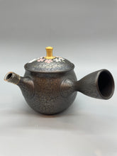 画像をギャラリービューアに読み込む, 常滑焼 昭龍 つぼ型三色桜金つまみ急須 セラメッシュ茶こし 180cc