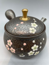 画像をギャラリービューアに読み込む, 常滑焼 昭龍 金つまみ紅白梅急須 セラメッシュ茶こし 180cc