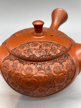 画像をギャラリービューアに読み込む, 常滑焼 舜園 梅彫急須 陶製茶こし 木箱入