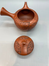 画像をギャラリービューアに読み込む, 常滑焼 舜園 梅彫急須 陶製茶こし 木箱入