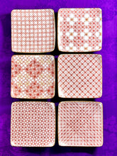 画像をギャラリービューアに読み込む, 有田焼 香仁 赤絵細描角皿揃(6客セット)