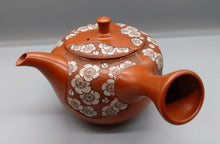 画像をギャラリービューアに読み込む, 常滑焼 舜園 朱泥丸六角白梅彫急須