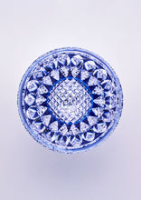 將圖片載入圖庫檢視器 江戸切子 鍋谷總 ロックグラス向日葵(青)