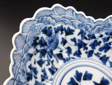 画像をギャラリービューアに読み込む, 九谷焼 山本長左 桃華唐草中鉢