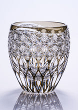 将图片加载到图库查看器,江戸切子 鍋谷總 ロックグラス蓮華(青墨)