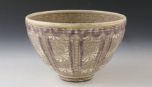 画像をギャラリービューアに読み込む, 京焼・清水焼 森里陶楽 紫彩華紋抹茶碗