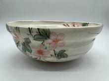 画像をギャラリービューアに読み込む, 京焼・清水焼 土渕陶あん(陶あん窯) 白掛しだれ桜六寸鉢