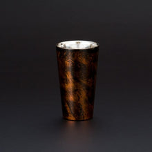 画像をギャラリービューアに読み込む, 山中塗 漆磨 白檀 ストレートカップ 黒(二重構造)