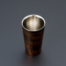 画像をギャラリービューアに読み込む, 山中塗 漆磨 白檀 ストレートカップ 黒(二重構造)