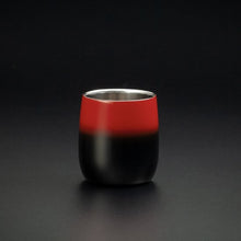 画像をギャラリービューアに読み込む, 山中塗 漆磨 彩 ダルマカップ 黒(二重構造)