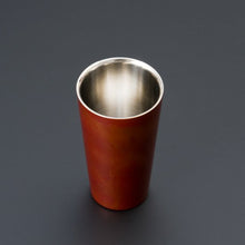 画像をギャラリービューアに読み込む, 山中塗 漆磨 白檀 ストレートカップ 赤(二重構造)
