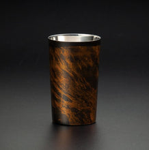 画像をギャラリービューアに読み込む, 山中塗 漆磨 白檀 ハイボールカップ 黒(二重構造)