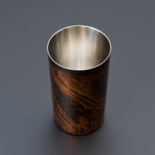 画像をギャラリービューアに読み込む, 山中塗 漆磨 白檀 ハイボールカップ 黒(二重構造)