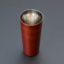 画像をギャラリービューアに読み込む, 山中塗 漆磨 白檀 ピルスナーカップ 赤(二重構造)