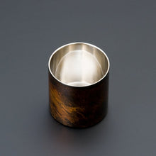 画像をギャラリービューアに読み込む, 山中塗 漆磨 白檀 ロックカップ 黒(二重構造)
